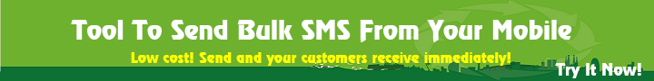 Tool to send bulk Sms Marketing from your mobile!